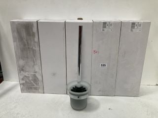 (COLLECTION ONLY) QTY OF IDEAL STANDARD WALL MOUNTED CHROME & GLASS TOILET BRUSH SET - RRP £400: LOCATION - RACKING 2