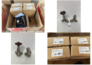 QTY OF ASSORTED TRV VALVES WITH LOCK SHIELDS - RRP £450: LOCATION - RACKING 2