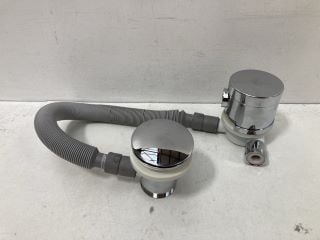 CHROME BATH OVERFLOW FILLER WITH SPRUNG WASTE - RRP £180: LOCATION - RACKING 2