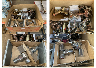 QTY OF ASSORTED RADIATOR VALVES: LOCATION - RACKING 2