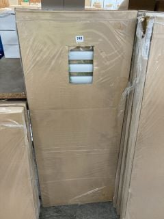 LIGHT GREY BOX SECTION HEATED TOWEL RADIATOR 1224 X 500MM - RRP £399: LOCATION - BACK RACK 2