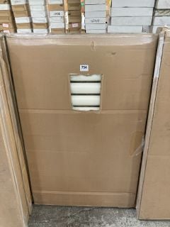 WHITE OVAL TUBED HEATED TOWEL RADIATOR 960 X 600MM - RRP £360: LOCATION - BACK RACK 2