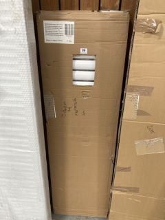 WHITE HORIZONTAL SINGLE OVAL TUBED RADIATOR 1416 X 400MM - RRP £580: LOCATION - D6