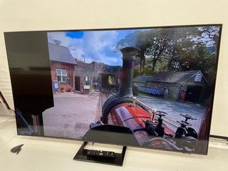 SAMSUNG AU9000 CLASS 55" TV: MODEL NO UE55AU9000K (WITH STAND, REMOTE & CABLE, DAMAGED (AS SHOWN IN THE IMAGES)) [JPTM127902]