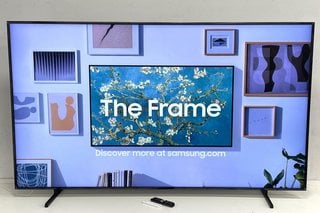 (COLLECTION ONLY) SAMSUNG THE FRAME LS03D QLED 4K ART MODE SMART 85" TV (ORIGINAL RRP - £2599): MODEL NO QE85LS03DAU (WITH BOX, STAND & REMOTE) [JPTM127882]