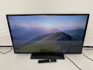 PANASONIC LED 40" TV: MODEL NO TX-40MS490B (WITH STAND, REMOTE & CABLE, LINE ACROSS THE TOP OF THE SCREEN) [JPTM126742]