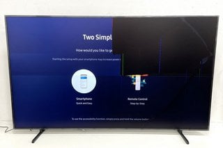 (COLLECTION ONLY) SAMSUNG THE FRAME LS03D QLED 4K ART MODE SMART 85" TV: MODEL NO QE85LS03DAU (WITH BOX, STAND & REMOTE) [JPTM127821]