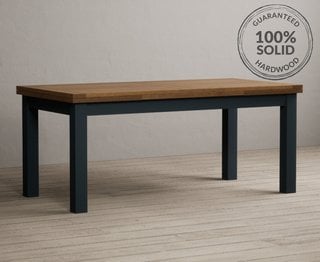 BUXTON/HAMPSHIRE/ROMNEY 6FT X 3FT PAINTED EXT DINING TABLE - DARK BLUE - RRP £549: LOCATION - B4