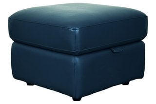 FABB FURNITURE EX-DISPLAY OSLO DISPLAY RECTANGULAR STORAGE FOOTSTOOL 60/18 LAVENDER GREY, DARK FEET - RRP £598 (UNUSED RETAIL STOCK): LOCATION - A7