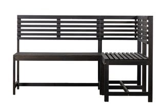 VOLOS BALCONY MODULAR BENCH IN CHARCOAL - RRP £625: LOCATION - C8