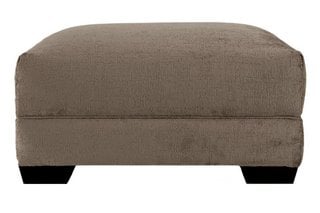 FABB FURNITURE EX-DISPLAY CHELSEA DISPLAY RECTANGULAR FOOTSTOOL MINK COLLECTION - RRP £598 (UNUSED RETAIL STOCK): LOCATION - A7