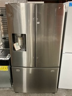 SAMSUNG FRENCH DOOR AMERICAN STYLE FRIDGE FREEZER WITH WATER AND ICE DISPENSER: MODEL RF23R62E3SR - RRP £1899: LOCATION - D2