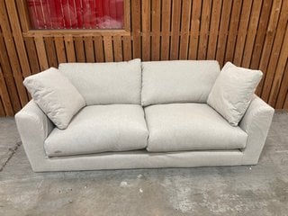 VISION BREEZA LARGE 3 SEATER SOFA IN OATMEAL FABRIC: LOCATION - C2