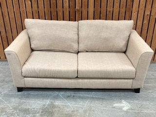 LAYLA LARGE 3 SEATER STATIC SOFA IN CREAM ALL OVER FABRIC: LOCATION - C3