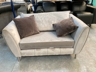 GABRIELLE LOVESEAT IN PEBBLE ALEXA PLUSH VELVET: LOCATION - D7