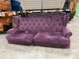 LIBERTE EXTRA LARGE 4 SEATER STATIC SOFA IN MILA PLUM MIX FABRIC: LOCATION - D7