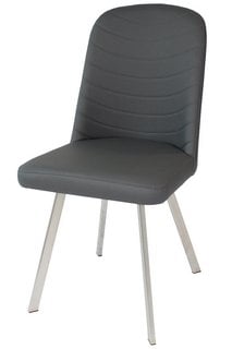 FABB FURNITURE EX-DISPLAY EVOLUTION DISPLAY DINING CHAIR - GREY - RRP £679 (UNUSED RETAIL STOCK): LOCATION - D7