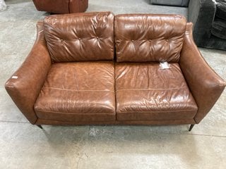 CORDELLA 2 SEATER SOFA IN ALASKA WHISKEY - RRP £1249: LOCATION - B5