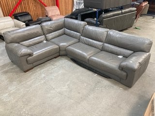 SANTINO 1 SEATER CORNER 3 SEATER SOFA IN CARUSO FOG: LOCATION - B6