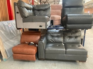 QTY OF ASSORTED MODULAR SOFA PIECES TO INCLUDE MAXIMO 2 SEATER MODULAR SOFA PIECE IN DAKOTA PEWTER: LOCATION - B6