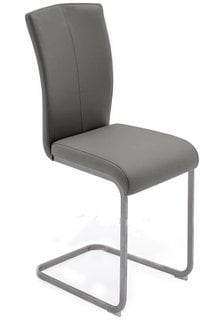 FABB FURNITURE EX-DISPLAY STOCKHOLM DISPLAY BAR STOOL IN GRAPHITE GREY/STAINLESS STEEL GREY (UNUSED RETAIL STOCK): LOCATION - A8