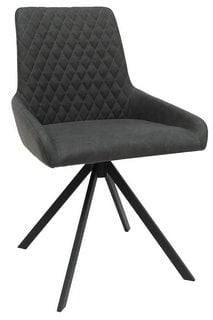 FABB FURNITURE EX-DISPLAY ZETA DISPLAY VELVET DINING CHAIR GREY - RRP £338 (UNUSED RETAIL STOCK): LOCATION - A8