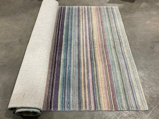 FABB FURNITURE EX-DISPLAY PIMLICO DISPLAY FLOOR RUG IN BLUE : SIZE 160 X 230CM - RRP £329 (UNUSED RETAIL STOCK): LOCATION - A11