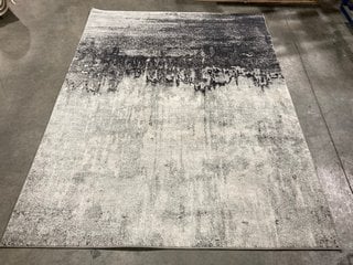 FABB FURNITURE EX-DISPLAY ASIATIC LONDON EASY LIVING NOVA FLOOR RUG IN DISTRESSED GREY : SIZE 160 X 230CM - RRP £148 (UNUSED RETAIL STOCK): LOCATION - A11