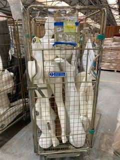 CAGE OF ASSORTED STORE MANNEQUINS (CAGE NOT INCLUDED): LOCATION - C9 (KERBSIDE PALLET DELIVERY)