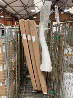 CAGE OF ASSORTED JOHN LEWIS & PARTNERS ITEMS TO INCLUDE IRONING BOARDS AND MANNEQUIN PART (CAGE NOT INCLUDED): LOCATION - C9