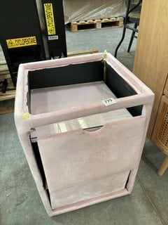 2 DRAWER BEDSIDE CABINET IN PINK: LOCATION - A3