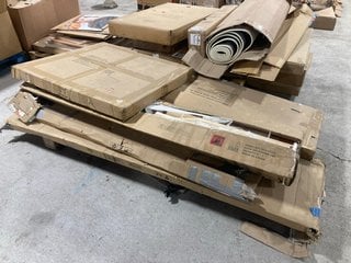 PALLET OF ASSORTED INCOMPLETE FLATPACK FURNITURE ITEMS: LOCATION - A2 (KERBSIDE PALLET DELIVERY)