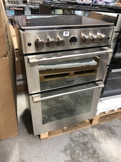 STOVES STERLING 600G 60CM GAS RANGE DOUBLE COOKER IN STAINLESS STEEL - MODEL 444440986 - RRP £1,049.99: LOCATION - B2