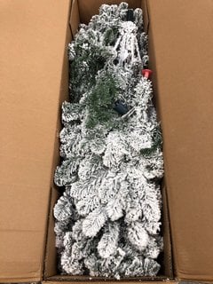 8FT FLOCKED EMPEROR CHRISTMAS TREE: LOCATION - A5