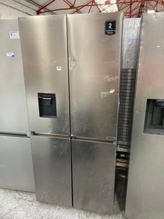 HISENSE AMERICAN STYLE FRIDGE FREEZER IN STAINLESS STEEL MODEL : RQ5P470SMIE RRP - £599: LOCATION - B5