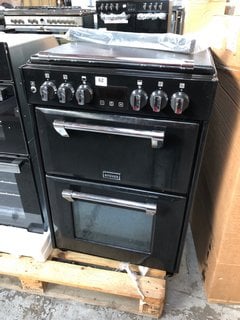 STOVES RICHMOND 600DF DUAL FUEL COOKER IN BLACK MODEL : 444444723 RRP - £749: LOCATION - B4