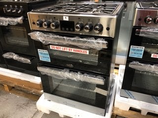 BELLING COOKCENTRE 60G 60CM DUAL FUEL COOKER - MODEL 444410825 - RRP £829.99: LOCATION - B1