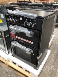 STOVES RICHMOND 600DF DUAL FUEL COOKER IN BLACK MODEL : 444444723 RRP - £749: LOCATION - B5