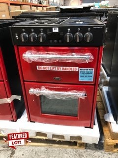 BELLING FARMHOUSE 60DF 60CM DUAL FUEL COOKER IN JALAPENO MODEL : 444444715 RRP - £859: LOCATION - B5