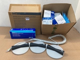 QTY OF ASSORTED MEDICAL ITEMS TO INCLUDE BLUEDOT STERILE SALINE PODS: LOCATION - F3