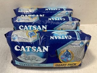 3 X PACKS OF CATSAN HYGIENE PLUS CAT LITTER: LOCATION - F2