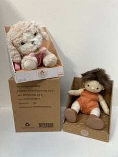 3 X ASSORTED DINKUM DOLLS TO INCLUDE PEANUT: LOCATION - E1