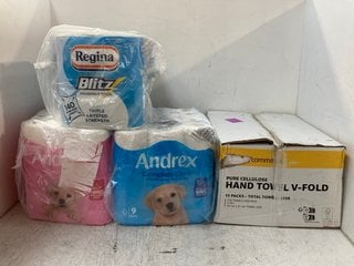 4 X MULTI-PACK KITCHEN TOWELS & TOILET PAPER PACKS TO INCLUDE ANDREX ORIGINAL TOILET PAPER: LOCATION - WH4