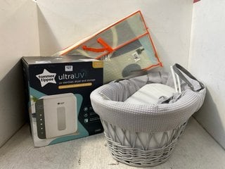 3 X BABY ITEMS TO INCLUDE TOMMEE TIPPEE ULTRA UV STORAGE STERILISER: LOCATION - WH5