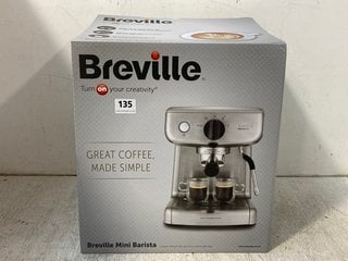 BREVILLE MINI BARISTA STAINLESS STEEL COFFEE MACHINE - RRP £135: LOCATION - WH6