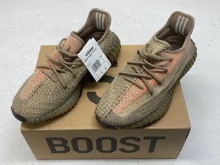 ADIDAS YEEZY 350 V2 TRAINERS IN SAND TAUPE - UK SIZE 8 - RRP £300: LOCATION - BOOTH