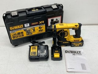 DEWALT 18V LITHIUM ION 2 X 4.0AH XR CORDLESS SDS PLUS DRILL - MODEL DCH253M2 - RRP £369: LOCATION - BOOTH