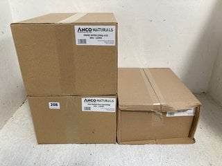 3 X BOXES OF ANCO NATURALS DOG TREATS TO INCLUDE HAIR RABBIT EARS - EXP 03/2026: LOCATION - WH10