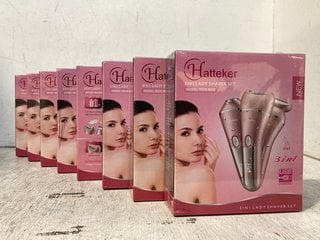 8 X HATTEKER 3 IN 1 LADY SHAVER SETS - COMBINED RRP £200: LOCATION - H15