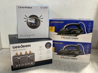 4 X KITCHEN ITEMS TO INCLUDE SEEDEEM RAPID 4 SLOT TOASTER: LOCATION - H13